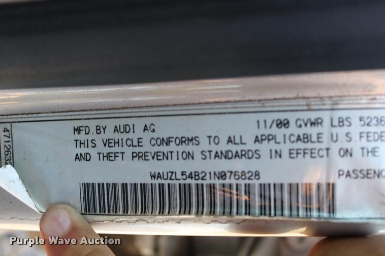 image for item DD0200 2001 Audi A6