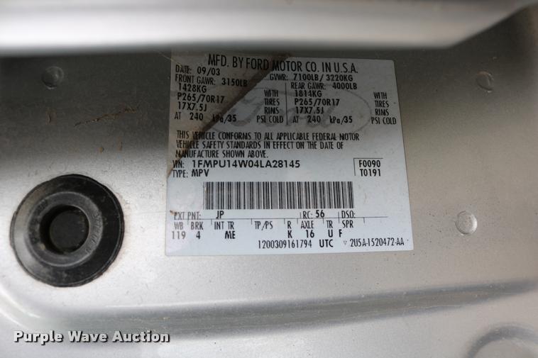 image for item DD0206 2004 Ford Expedition SUV