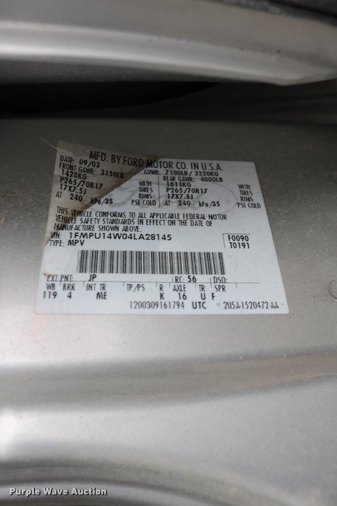 image for item DD0206 2004 Ford Expedition SUV