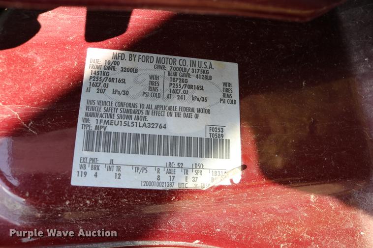 image for item DD0208 2001 Ford Expedition SUV