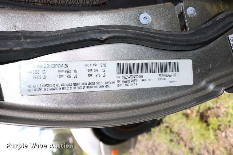 image for item DD0214 1998 Dodge Neon