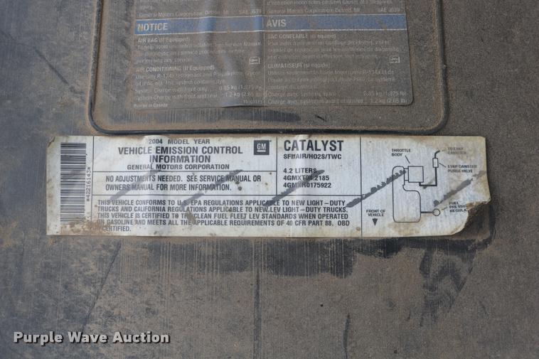 image for item DD0217 2004 Chevrolet TrailBlazer SUV