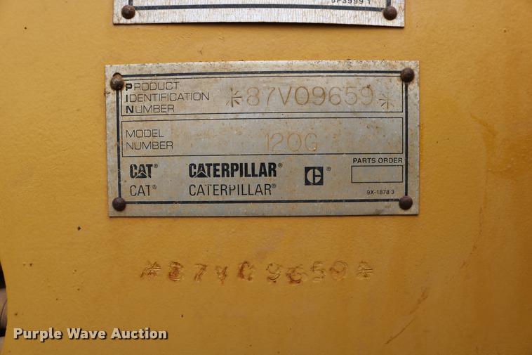 image for item DD0229 1993 Caterpillar 120G motor grader