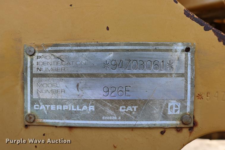 image for item DD0231 1990 Caterpillar 926E wheel loader