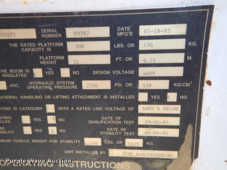 image for item DD0850 1995 Chevrolet Cheyenne 3500 bucket truck