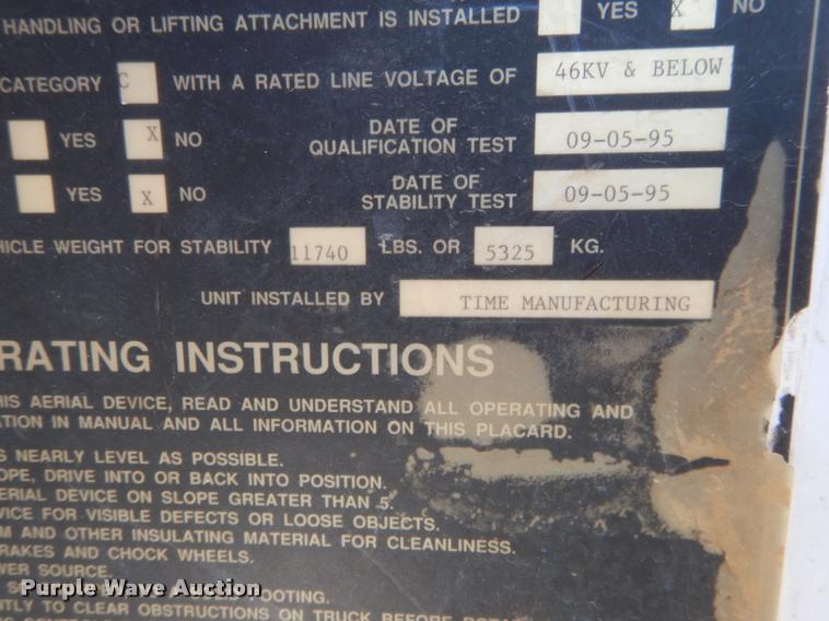 image for item DD0850 1995 Chevrolet Cheyenne 3500 bucket truck