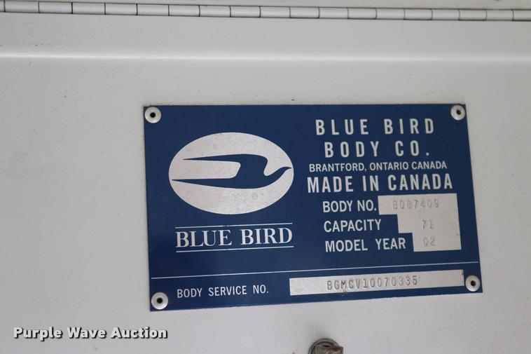 image for item DQ9367 2001 GMC B7 school bus