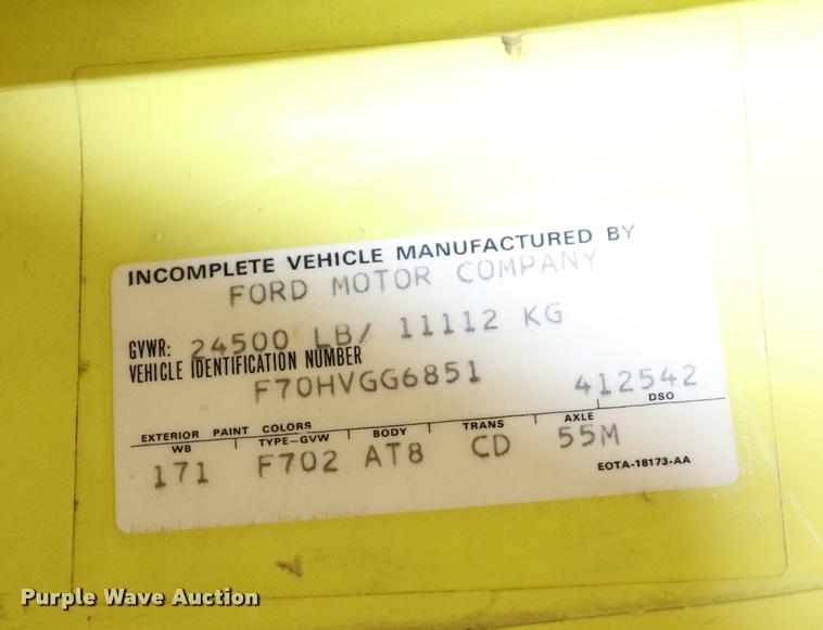 image for item DQ9372 1980 Ford F700 fire truck