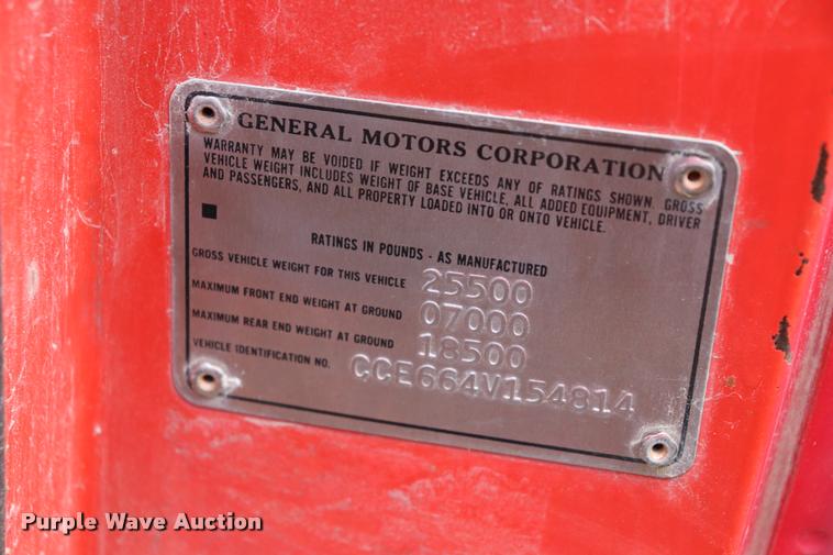 image for item DQ9374 1974 Chevrolet C65 fire truck