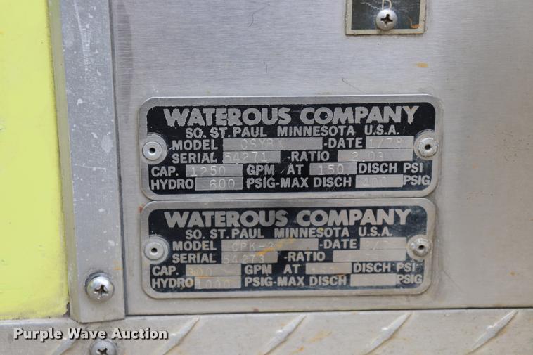 image for item DQ9375 1978 Pierce 1871-LPC fire truck