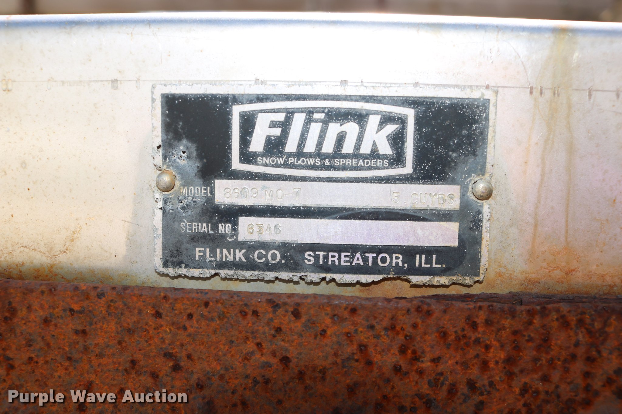 Flink 609MD7 salt/sand spreader in Frankfort, KS Item DD0187 for