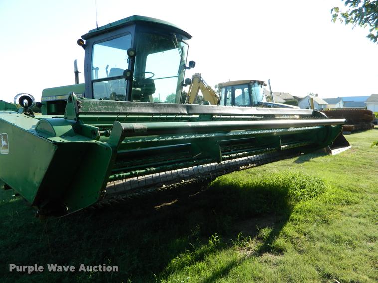 image for item DB1132 1985 John Deere 3830 self-propelled windrower