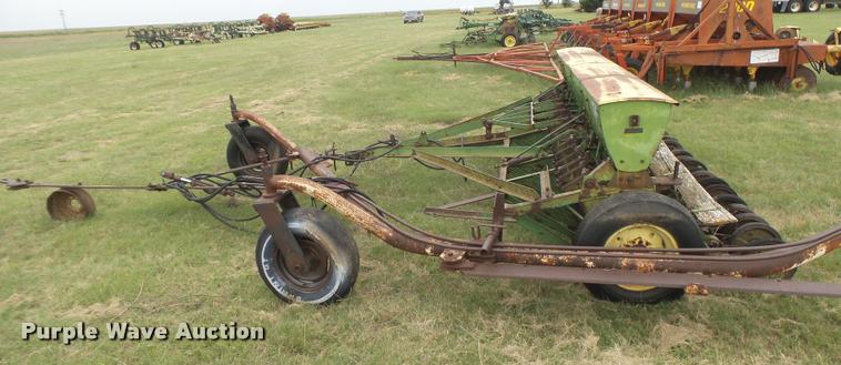 image for item DC3912 (2) John Deere DRA hoe grain drills