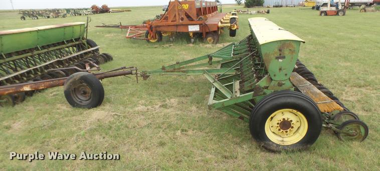 image for item DC3912 (2) John Deere DRA hoe grain drills