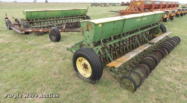 image for item DC3912 (2) John Deere DRA hoe grain drills
