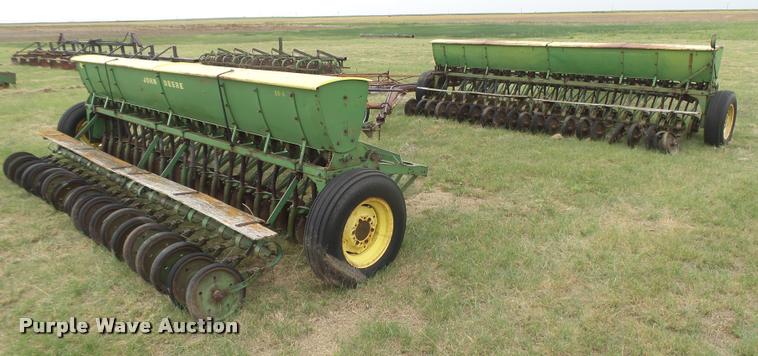 image for item DC3912 (2) John Deere DRA hoe grain drills