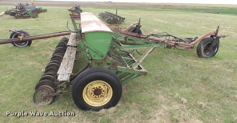 image for item DC3912 (2) John Deere DRA hoe grain drills