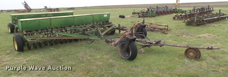 image for item DC3912 (2) John Deere DRA hoe grain drills