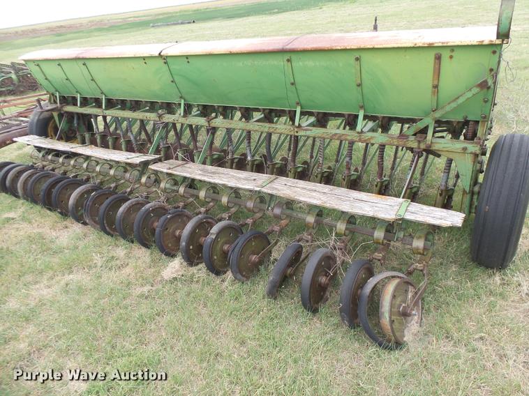 image for item DC3912 (2) John Deere DRA hoe grain drills