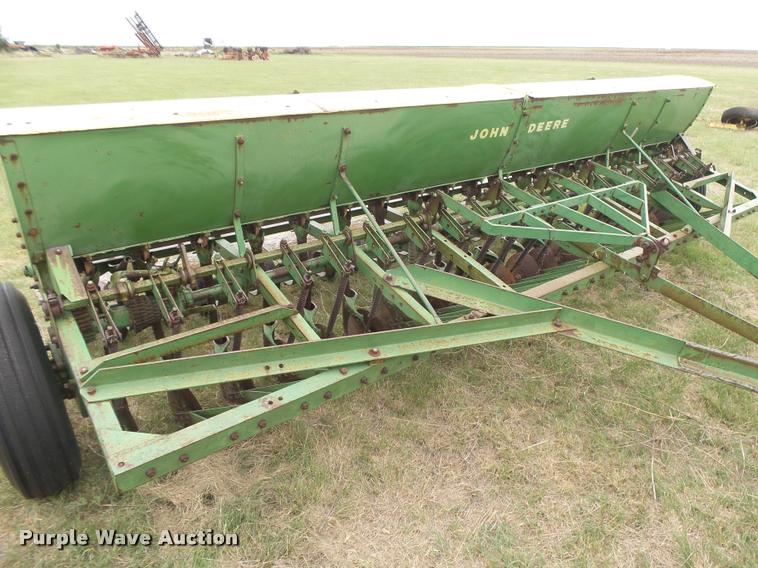 image for item DC3912 (2) John Deere DRA hoe grain drills