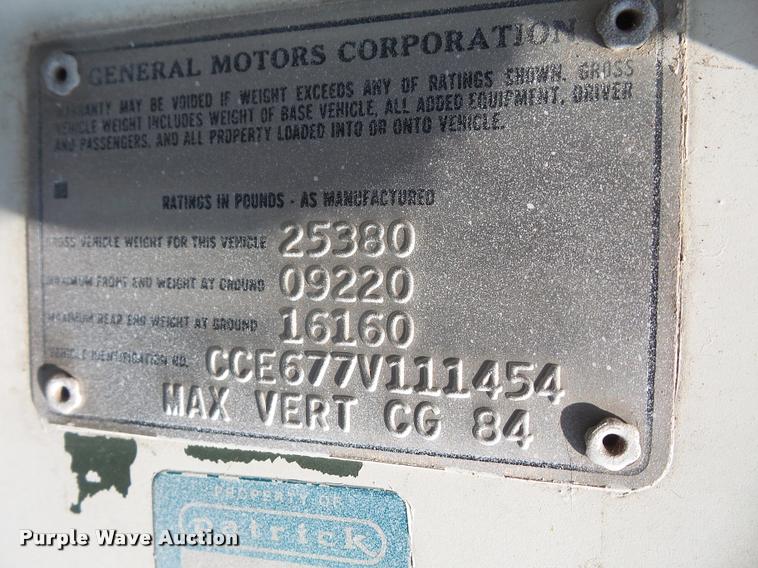 image for item DC5353 1977 Chevrolet C65 flatbed truck