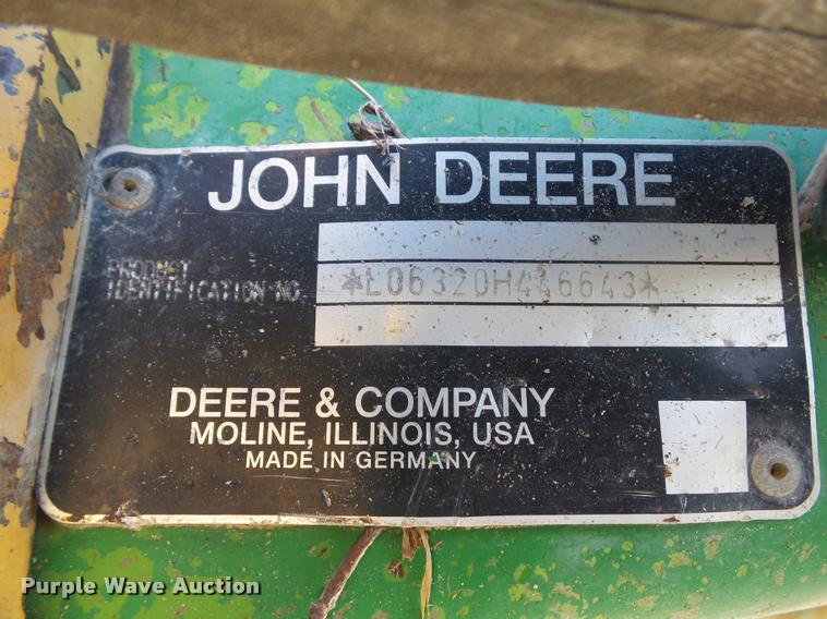 image for item DD1533 2005 John Deere 6320 tractor