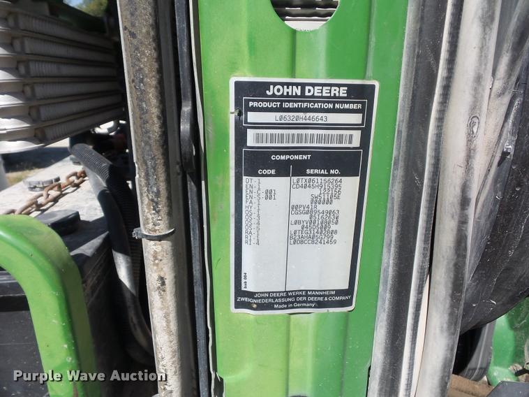 image for item DD1533 2005 John Deere 6320 tractor