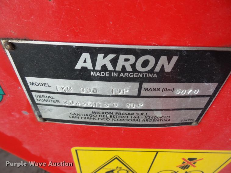 image for item DD1548 Akron EXG300 grain bag unloader