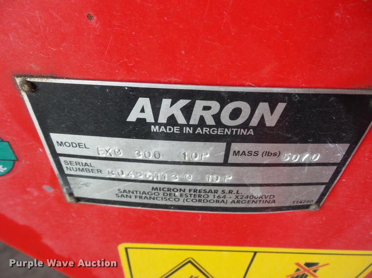 image for item DD1548 Akron EXG300 grain bag unloader