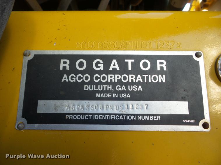 image for item K6403 2009 Ag-Chem RoGator 1084SSC self-propelled sprayer