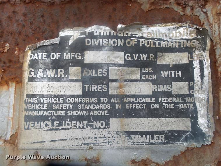 image for item DB7398 1980 Trailmobile dry van trailer