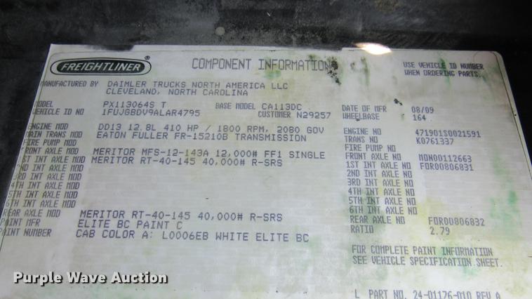 image for item DC2248 2010 Freightliner Cascadia CA113DC semi truck