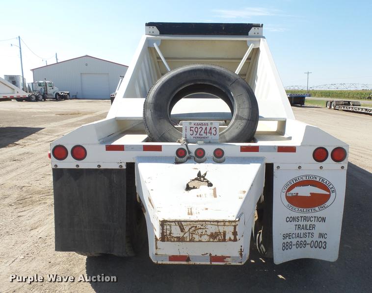 image for item DC3873 2012 Construction Specialist Packmule BDT-40 bottom dump trailer