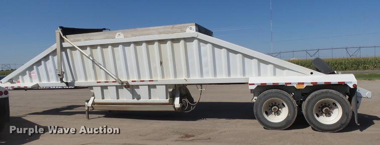 image for item DC3874 2012 Construction Specialist Packmule BDT-40 bottom dump trailer