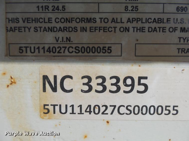 image for item DC3875 2012 Construction Specialist Packmule BDT-40 bottom dump trailer