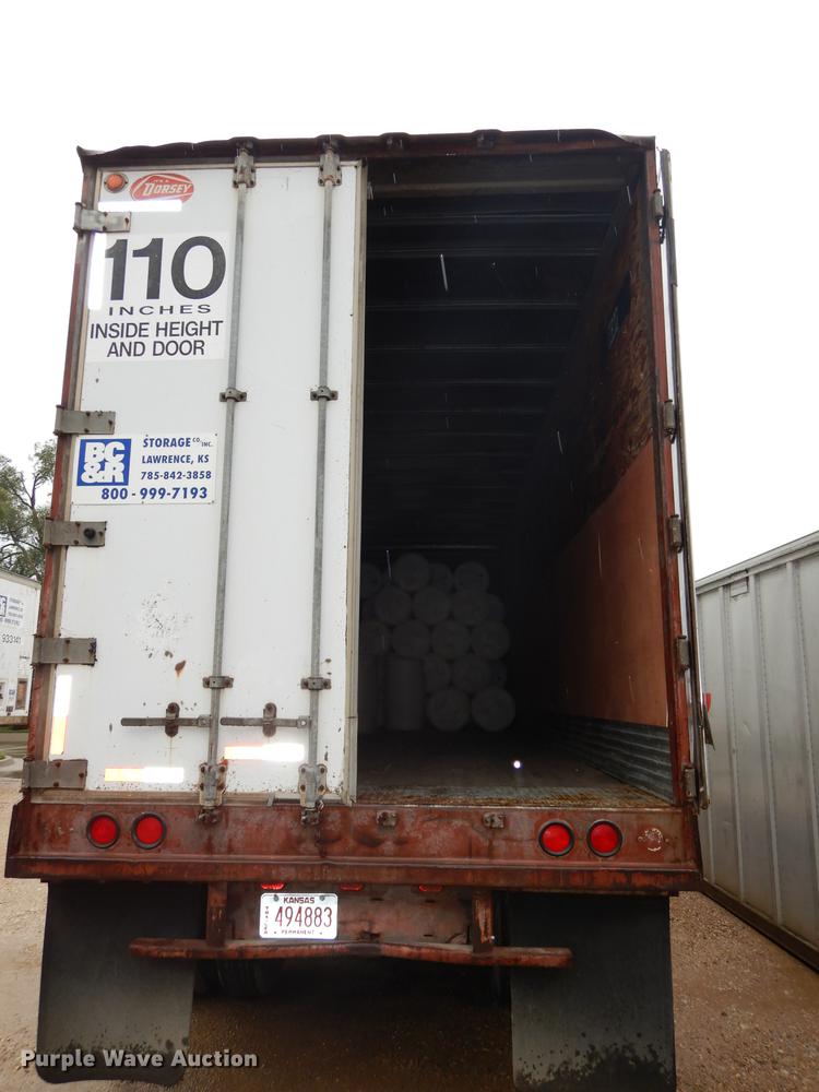 image for item DD0822 1989 Dorsey SIDT-86-LS-PB dry van trailer