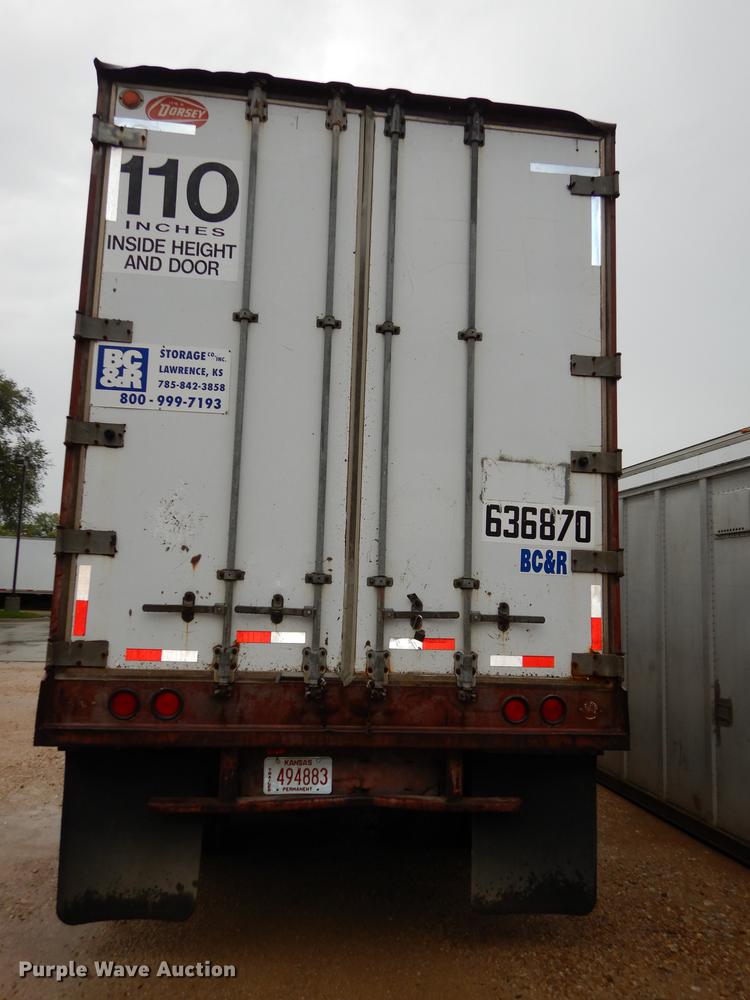 image for item DD0822 1989 Dorsey SIDT-86-LS-PB dry van trailer