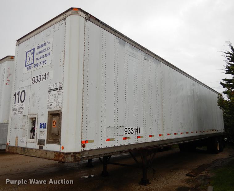 image for item DD0823 1989 Dorsey dry van trailer