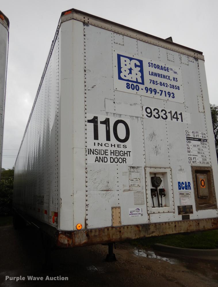 image for item DD0823 1989 Dorsey dry van trailer