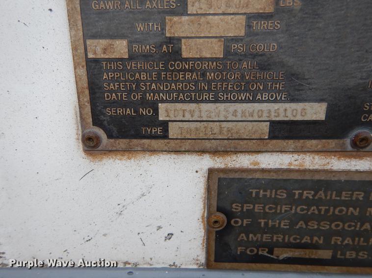 image for item DD0823 1989 Dorsey dry van trailer