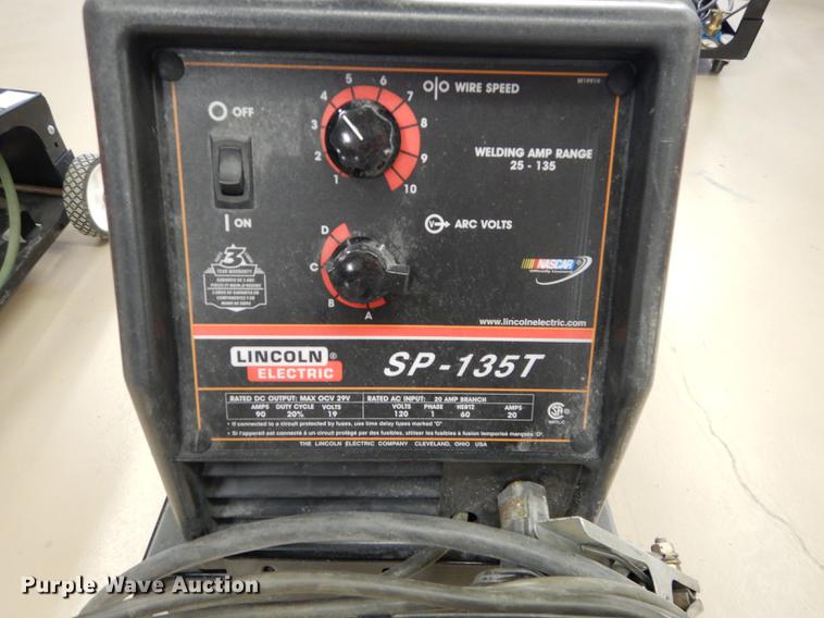 image for item BY9997 Lincoln Electric SP-135T wire feed welder
