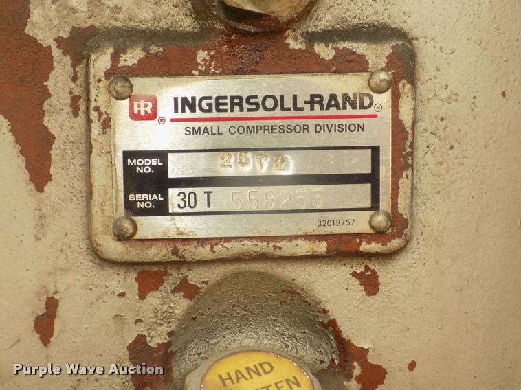 image for item DA3098 Ingersoll Rand 25T2 air compressor