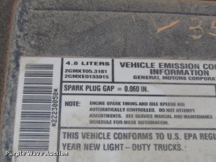 image for item DA3129 2002 Chevrolet Silverado 1500 pickup truck