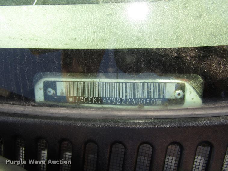 image for item DA3129 2002 Chevrolet Silverado 1500 pickup truck