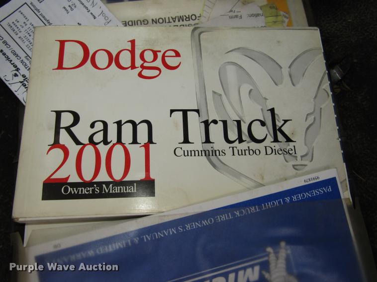 image for item DA3130 2001 Dodge Ram 2500 pickup truck