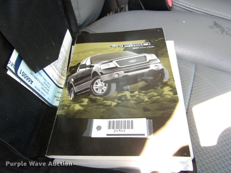 image for item DA3133 2007 Ford F150 Ext. Cab pickup truck