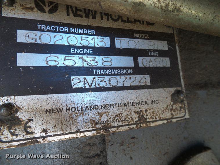 image for item DA6873 2000 New Holland TC29D MFWD tractor