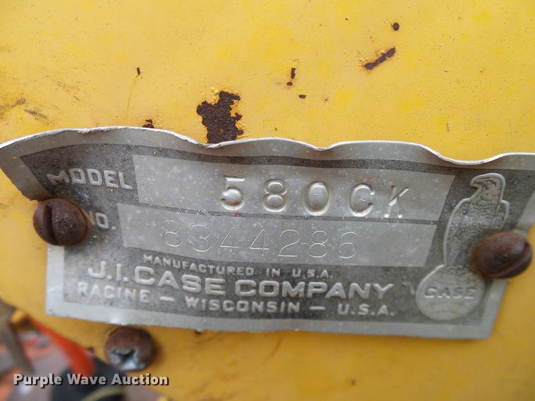 image for item DA6874 1968 Case 580CK backhoe