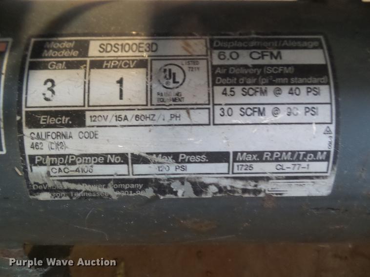 image for item DA6880 Steel Driver air compressor