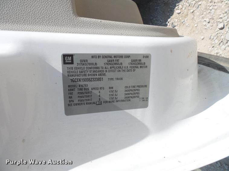 image for item DC5471 2008 Chevrolet Silverado 1500 Ext. Cab pickup truck